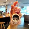 Adorable Bear Backpack Night Light Keychain Charm - Perfect for Bags and Cars