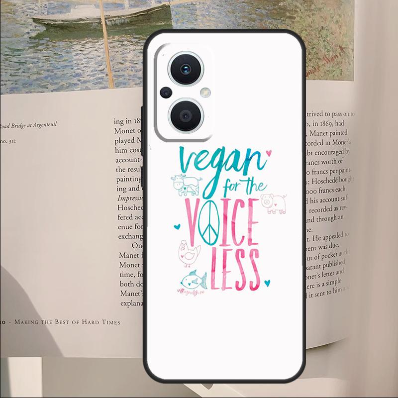 Vegan Inspiration Cover For OPPO Reno 11F 12F 13F 14F 10 11 12 13 14 Pro 7 8 Lite OPPO Find X6 X8 X9 Pro Case