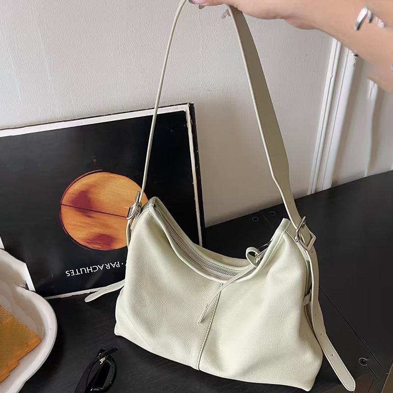 New Genuine Leather Women's Bag Women's High-end Commuting Tote Bag Large Capacity Women's Versatile Niche Shoulder Bag