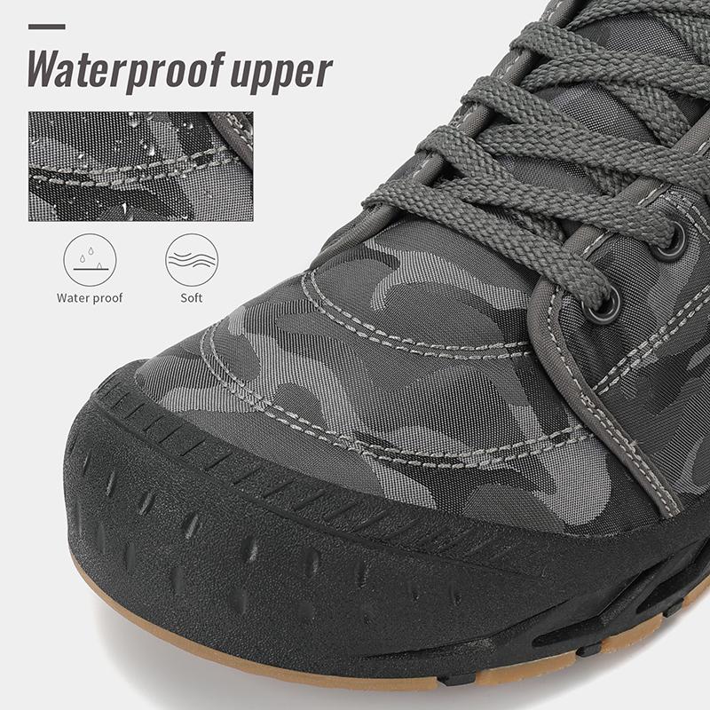 Winter Men's Snow Boots New Style Platform Warm Fur Ankle Boots Camo Design Plush Outdoor Non-slip Hiking Cycling Shoes