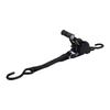 Retractable Ratchet Strap with Padded Handle 1 Inch 10 Feet Auto Retraction Tie Down Strap for Cargo Transport 1500lb