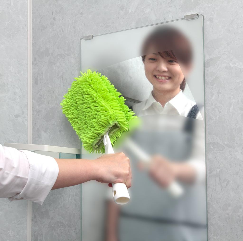 Sanko Mop Burete de Baie cu Mâner Spălare și Ștergere Curățător Lung Surpriză Verde Proaspăt BF-59