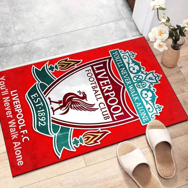 L-LiverpoolPrinted Area Rug Carpet for Bedroom Living Room Home Decor Rugs Mat Non Slip Mat Rug for Bedside