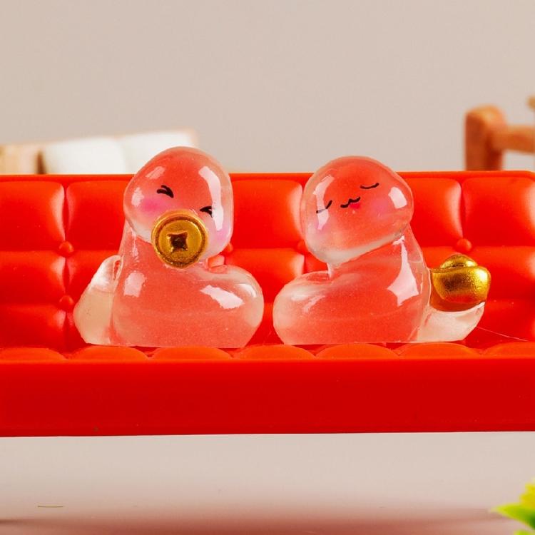 10Pcs Miniatures Snake Glowing In Dark Fairys Garden Decorations Mini Snake Resins Cute Home Decorations