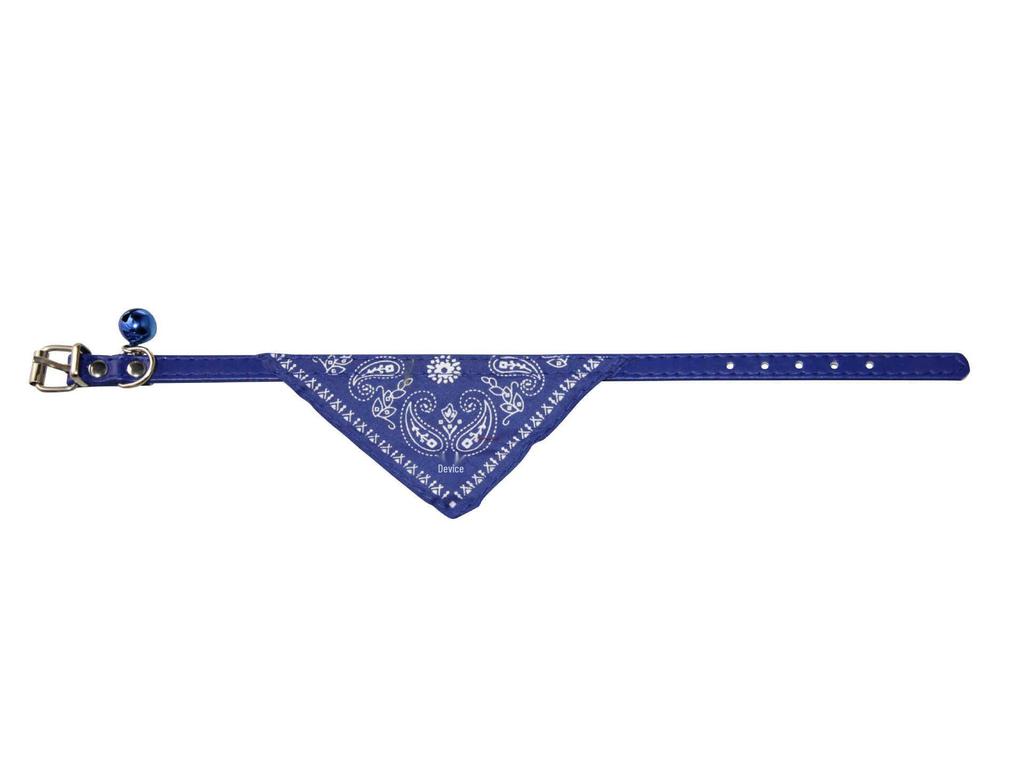 Cat Bandana Collar with Bell - Pet Scarf and Accessory