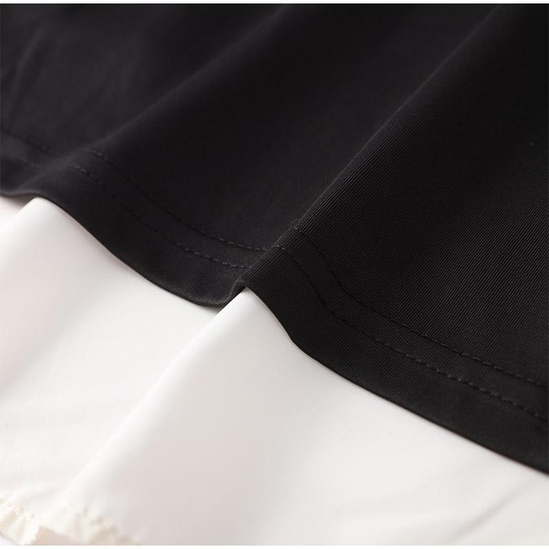 Fashion Contrasting Color Spaghetti Strap Dress for Women Elegant Gauze Backless A-line Long Dresses New Lady Party Evening Dresses