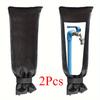 Winter Faucet Cover 2pcs, Freeze Protection with Strap. Durable, Weather-Resistant for Outdoor Hydrant Insulation.