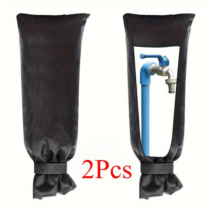 Winter Faucet Cover 2pcs, Freeze Protection with Strap. Durable, Weather-Resistant for Outdoor Hydrant Insulation.