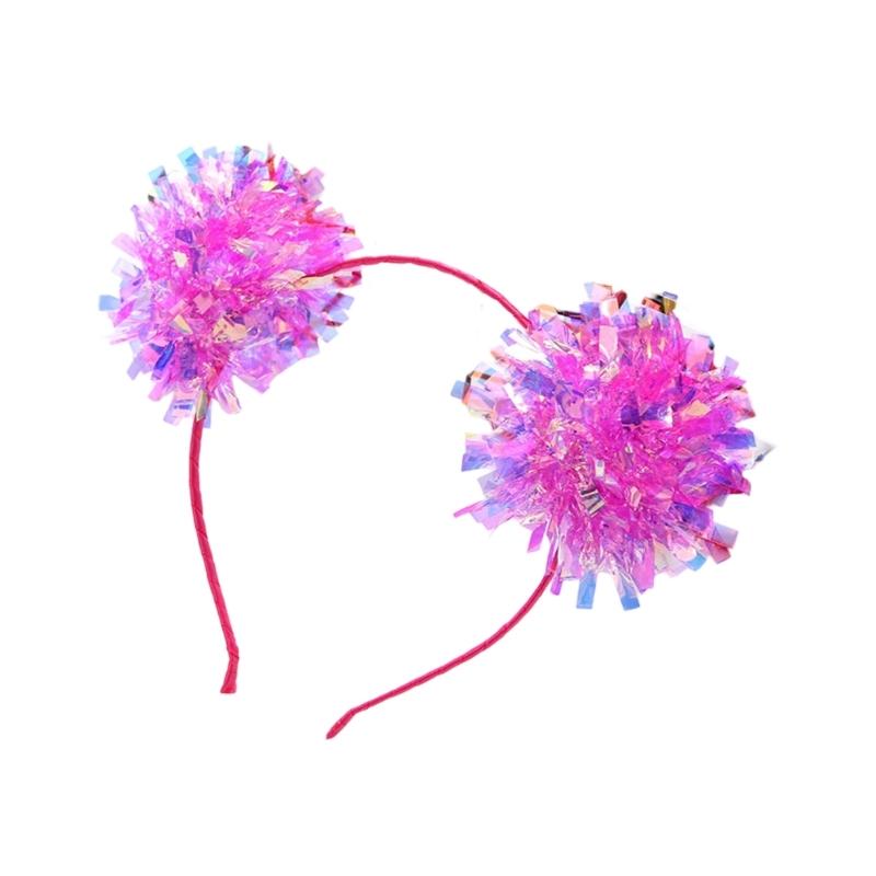 Sparkling Golds Sequins Headbands New Year Headpiece Festives Party Headwear for Christmas Cosplay and Birthday Parties