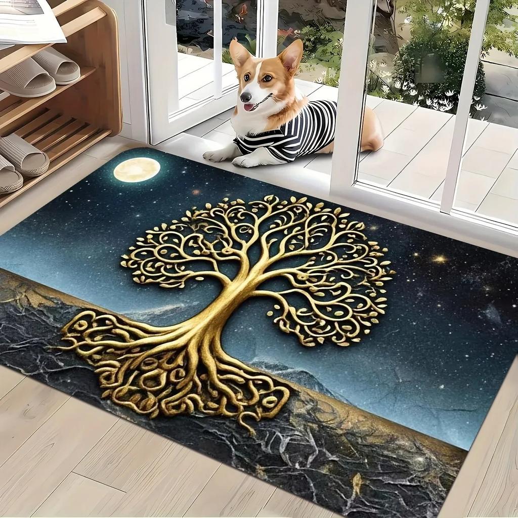 1 Stück Niedliche Hunde HD Gedruckte Fußmatten Dekor Küchenteppiche Rutschfest Wohnzimmerteppiche Badematte Teppich für Zuhause Spüle Wäsche Dekor