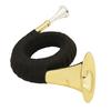 LADE Bb Brass Hunting Horn with Carry Bag Stand Cleaning Cloth
