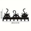 Wall Mount Cat Key Holder Festive Home Decor Utility Hooks