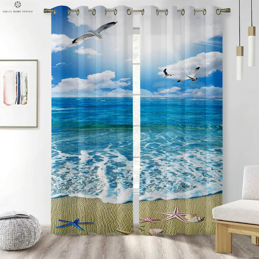 Forest Animal Care Cartoon Printed Curtains Suitable for Bedroom Living Room Children's Room Decorative Curtains Home Decoration