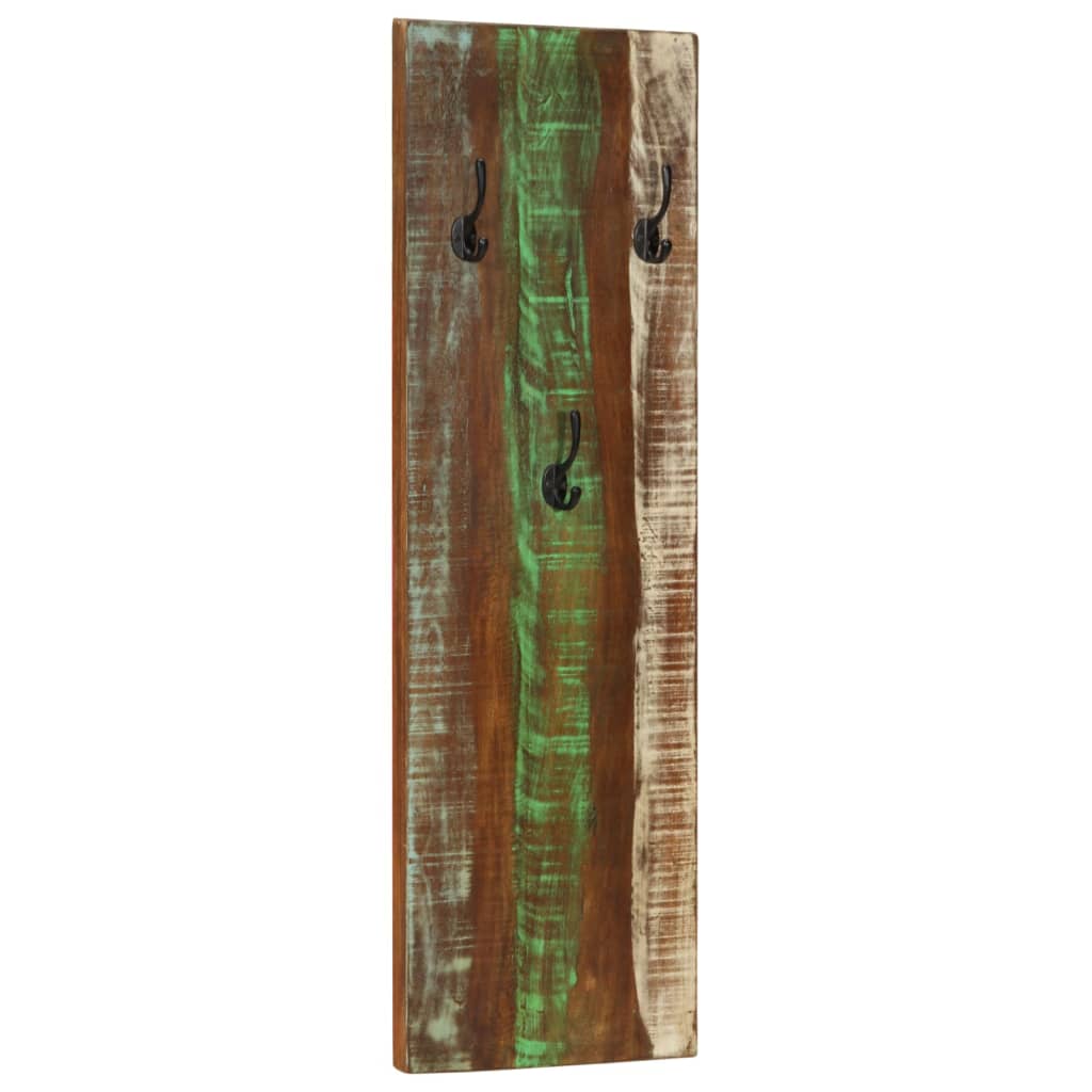 Wall Coat Racks Set of 2 36 x 3 x 110 cm Solid Reclaimed Wood