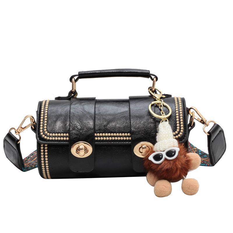 2025 Chic Retro Women's Boston Bag: Versatile Handheld & Crossbody Cylindrical Shoulder Bag