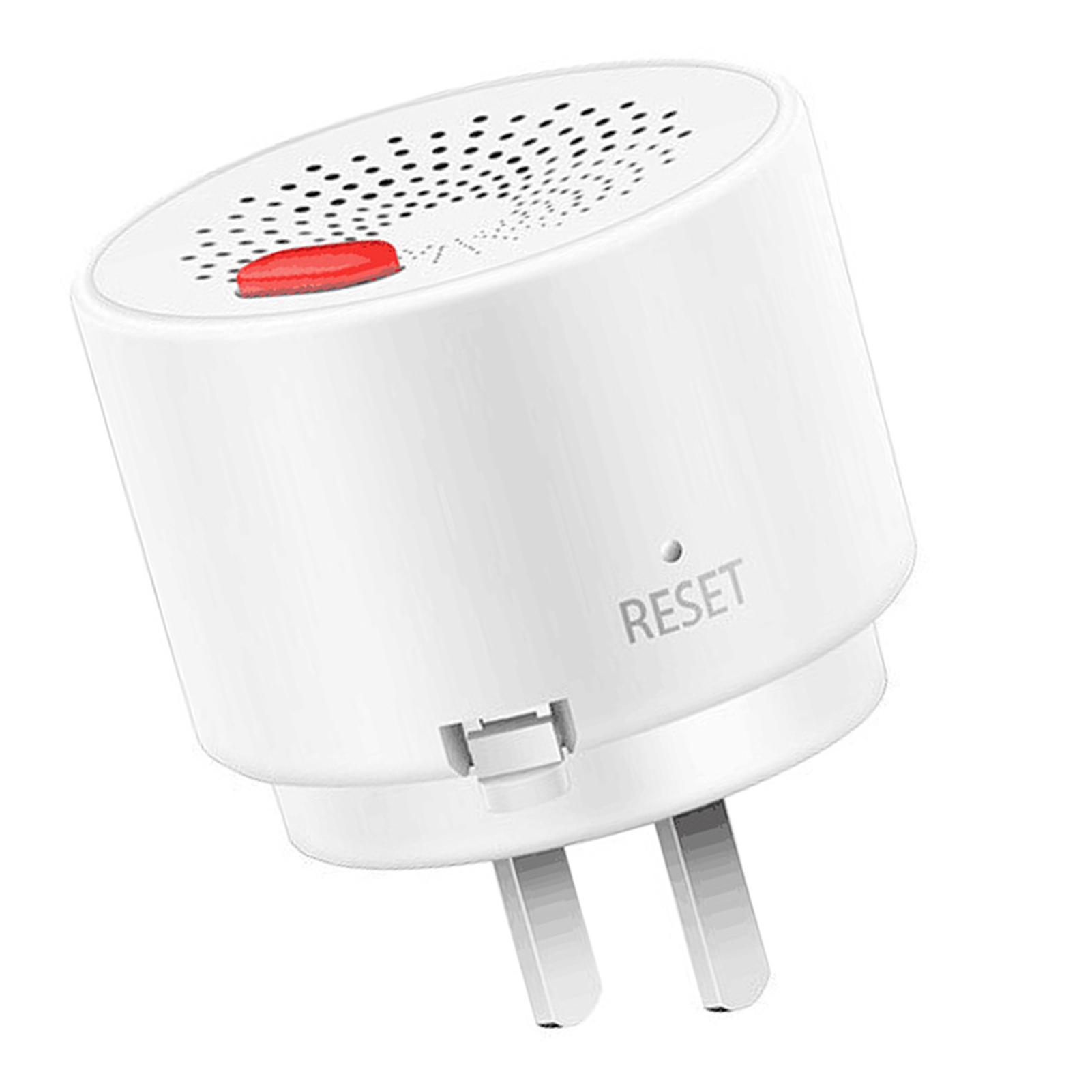 

WiFi Natural Gas Alarm Plug-in Combustible Gas Detector APP Control Support Flammable US Plug білий