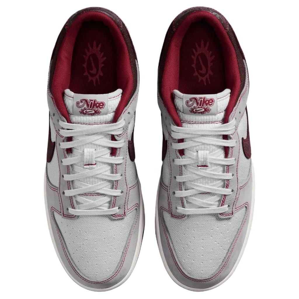 Nike Scarpe Skateboard Dunk Low top da Uomo Grigio Rosso IH1942-001