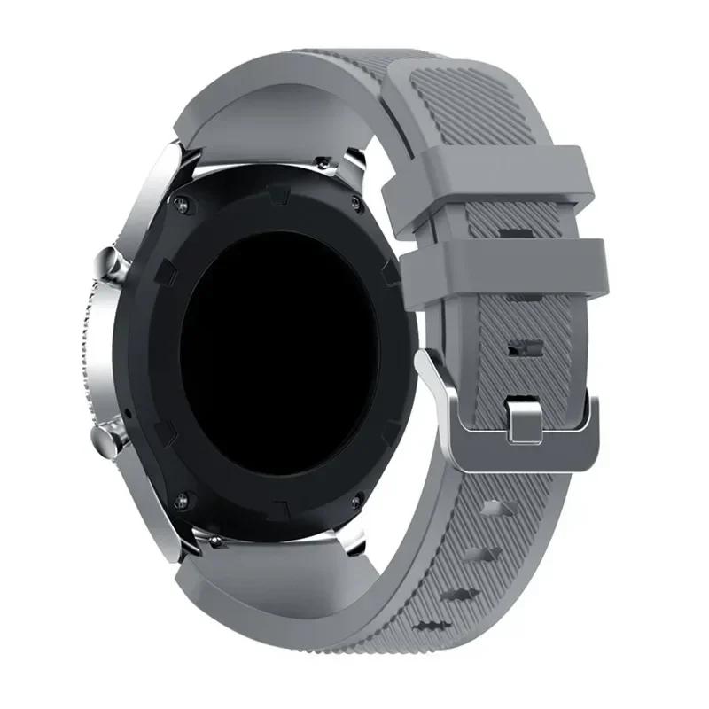 20mm 22mm Band for Samsung Galaxy Watch 5/6/4/3/46mm/active 2/Gear S3 Frontier/Sport Silicone Bracelet Huawei GT 4/3/2/2E Strap
