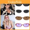 Modne damskie okulary przeciwsłoneczne z owalną oprawką Małe okulary Damskie Retro Okulary przeciwsłoneczne Wykonane z materiałów najwyższej jakości