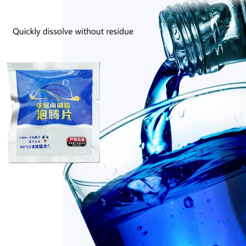 Powerful Windshield Cleaning Tablets Long Lasting Auto Glass Washer Winter Windshield Washer Antifreeze for Clear View