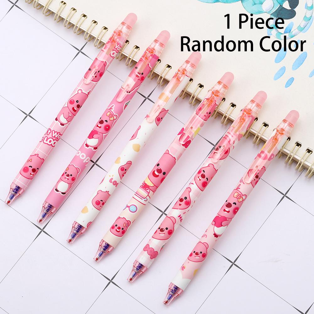 1 Piece Cute Erasable Pen Capybara Gel Pen Press Office Gift School Supplies Stationery Kawaii Funny Pen