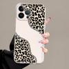 Soft Phone Cover Case for iPhone 17 Pro Max 14 Plus 7 8 XR 11 12 Mini 16 XS Max Air 13 Pro 15 Minimalist Leopard Print