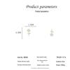 White Rose Flower Earrings: Retro High-End Fairy Ear Studs, 2022 Trendy Design.