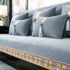Chenille Sofa Cover Embroidered Edge Sofa Backrest Cushion New Chinese Style Living Room Nonslip All Season Universal Sofa Cover