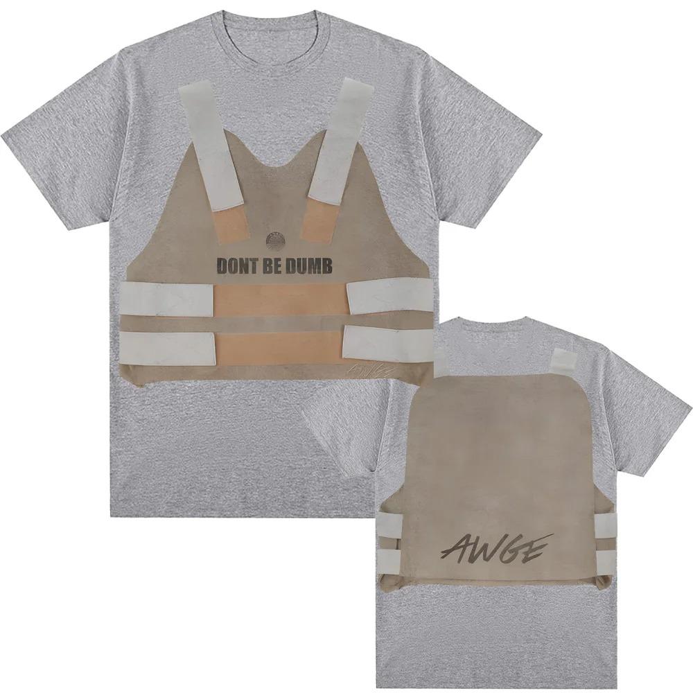2026 Neues ASAP Rocky T-Shirt DBD Weste Muster Druck 100% Baumwolle Bequemes T-Shirt Harajuku Stil Lässig Hohe Qualität T-Shirt