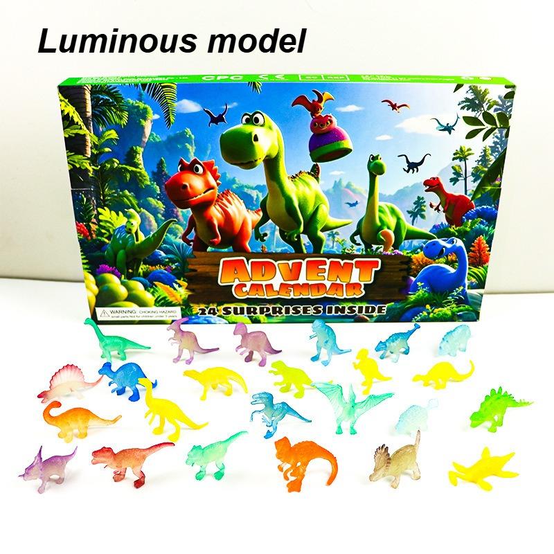 Christmas 24-grid Holiday Arrival Dinosaur Gifts 24-day Digital Countdown Calendar