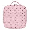 Polka Dot Handheld Makeup Bags Foldable Toiletry Pouch Sweet Style Cosmetics Organizer  Travel Use