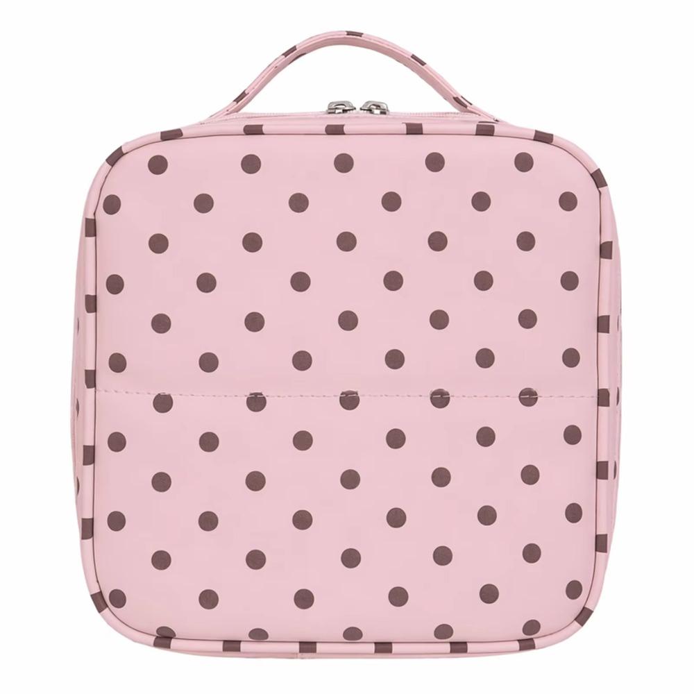 Multi-Partition Handheld Makeup Bags Foldable Cosmetics Handbag Cosmetics Organizer  Travel Use