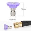 4-Way Mist Spray Nozzle 1/4 Inch Speed Connect Water Atomizing Sprayer Low Pressure Misting Tips for Outdoor Cooling & Watering