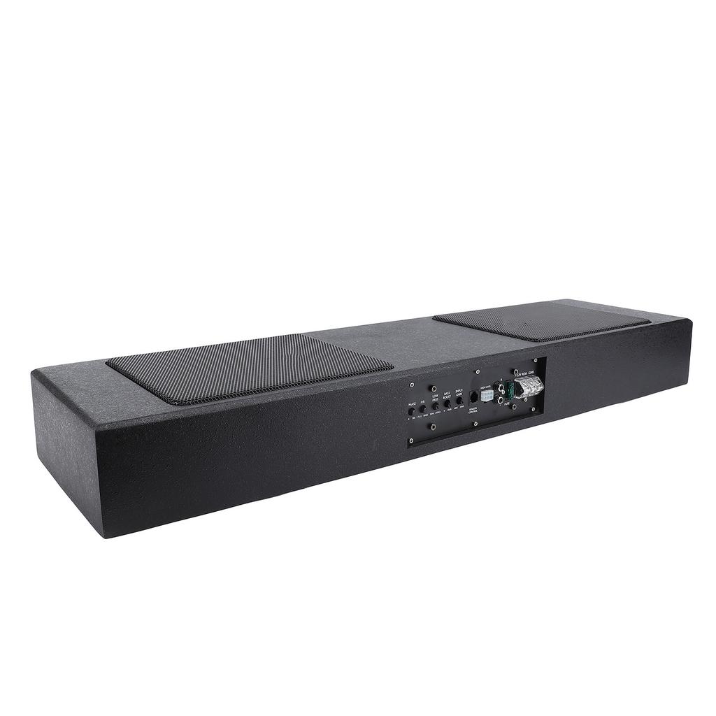 800W Car Subwoofer Slim Under Seat Active Powered Subwoofer High Low Level Input Car Truck Sound Sub with Built in Amp