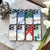 S-Schneeberg S-Skifahren Ski Handyhülle Für iPhone17,16,15,14,13,12,11 Plus,Pro Max Schwarz Candy Silber Beschichtet Hülle