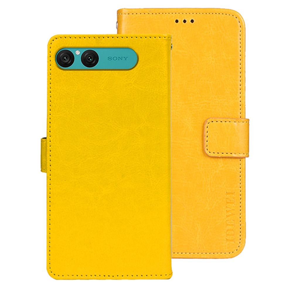 IDEWEI For Sony Xperia 10 VII Stand Case Crazy Horse Texture Leather Phone Cover