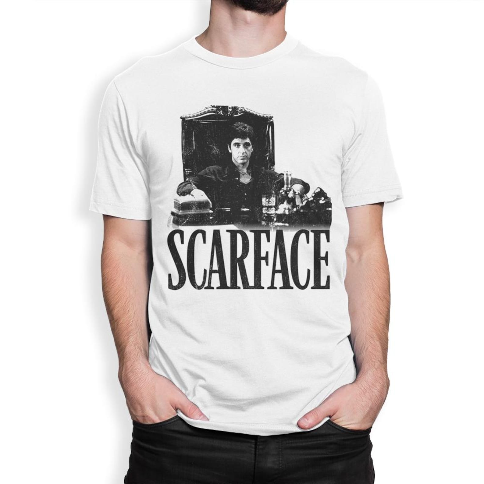 Scarface Tony Montana T-Shirt, Al Pacino Shirt, Men s and Women s Sizes 4XL