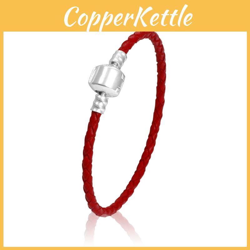 Elegant Unisex Leather Bracelet With Braided Design And Strong Magnetic Steel Clasp