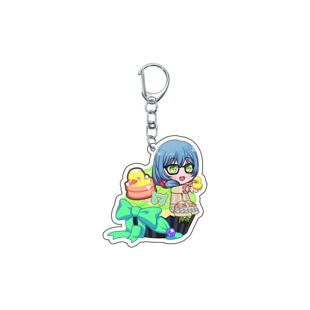 55MM Anime banG Dream Keychain Toyama Kasumi/Saya Yamabuki/Hanazono Tae Key Chain Acrylic Model Plate Christmas Gifts