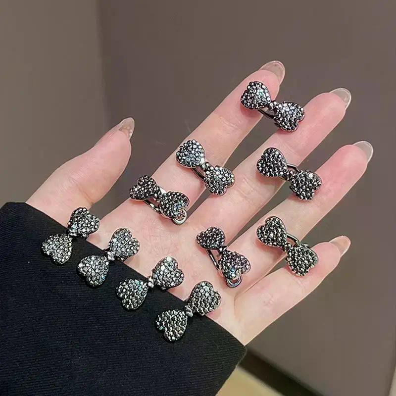 5Pcs Glitter Shiny Butterfly Knot Love Star Flower Small Hairpin For Women Side-blowout Hair Accessory Hair Clip Styling