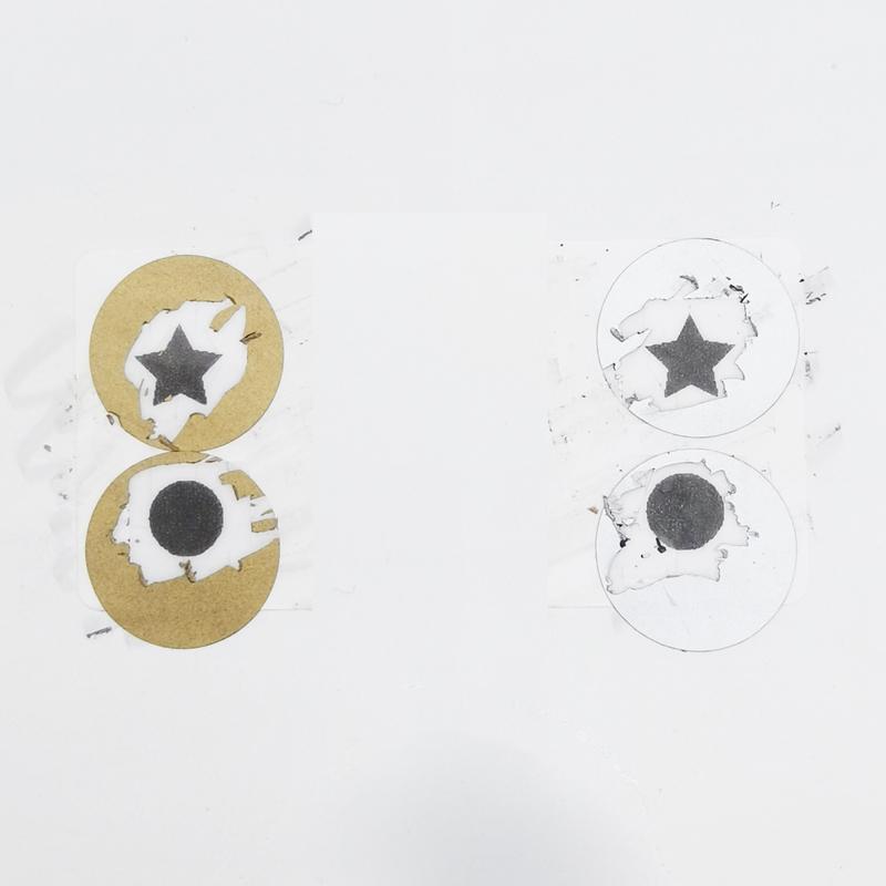 1000 PEZZI 0,5" Pollici, 12,5 mm Piccoli Adesivi Rotondi Raschiabili Dorati O Argentati O Neri Giochi Promozionali Gadget