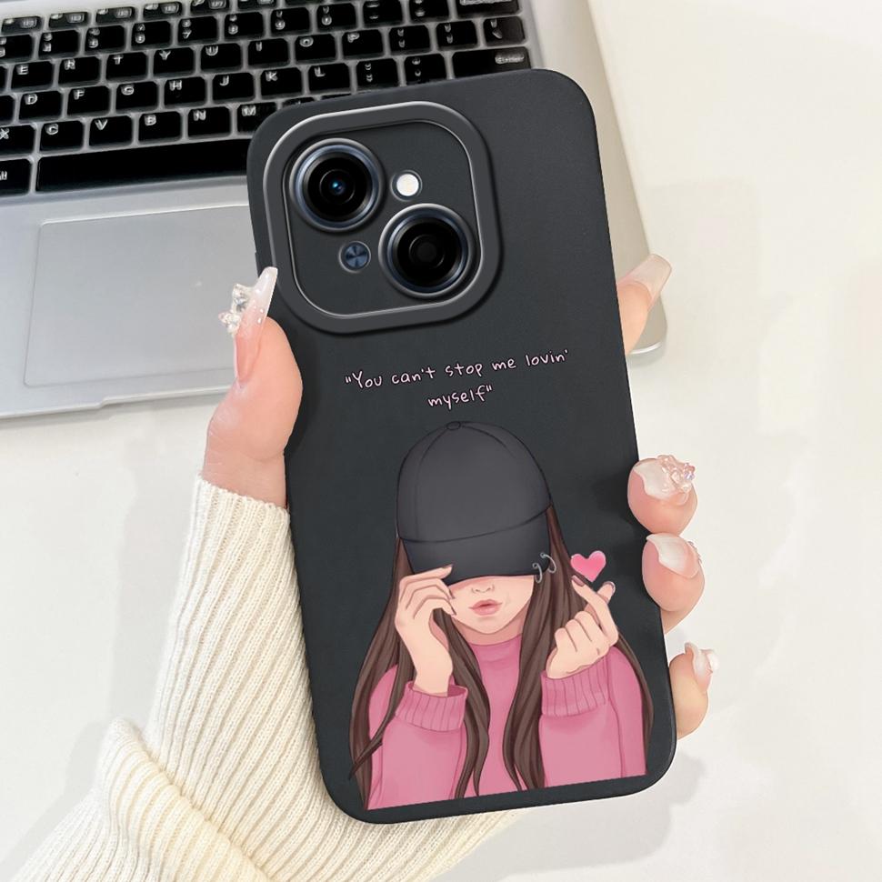 For Tecno Spark Go 1 Case Stylish Sunflower Butterfly Soft Silicone Phone Case For Tecno SparkGo 1 GO1 6.67" Cover Bumper