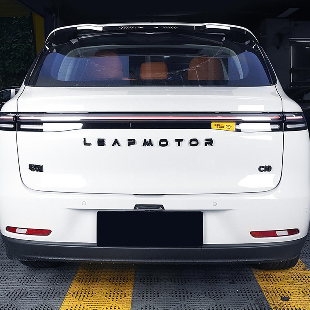 For 2024 2025 Leapmotor C10 Black Warrior Car Emblem Sticker Car Modification Supplies Letter Label Front And Rear Tail Label