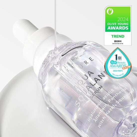 S.NATURE Aqua Squalane Serum 50ml Awards Event (+50ml Refill + 10ml Moisturizing Cream + 2 Calming Pads)
