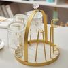 Creative Luxury Metal Cup Holder Living Room Cup Storage Rack Inverted Hanging Rack Glass Cup Holder 6cup Drain Rack Beer Glass Red Wine Glass YA111