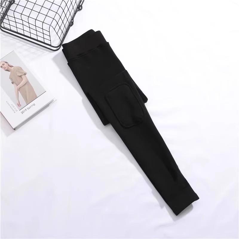 

Women s Plus Size Fleece-Lined Skinny Cotton Pants, New Spring/Autumn 2026 Style, Suitable as Outerwear, Fits Up to 200 Jin Large (110-135 jin)