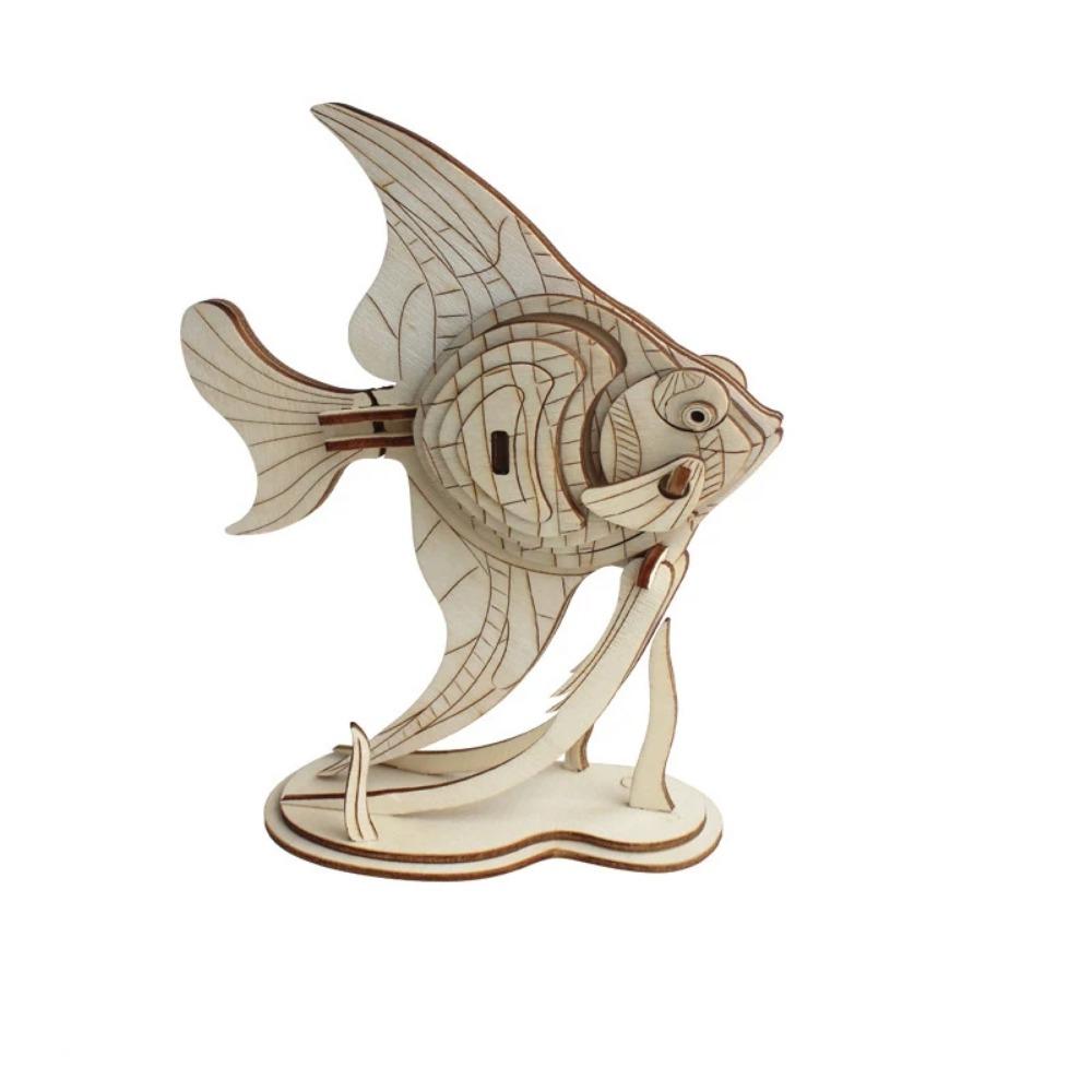 DIY 3D Wooden Puzzle Model Animal Montessori Toys for Children Crafts Dachshund Skeleton Assembly Gift Set for Kids Adults Teens