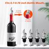 3pcs Auto Flip Liquor Bottle Pourers Stainless Steel Flip Top Drink Wine Stopper  Vinegar