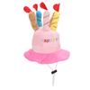 Happy Birthday Porch Goose Outfit Lawn Goose Happy Birthday Cake Hat Scarf Costume for 23in Cement Plastic Geese Statue