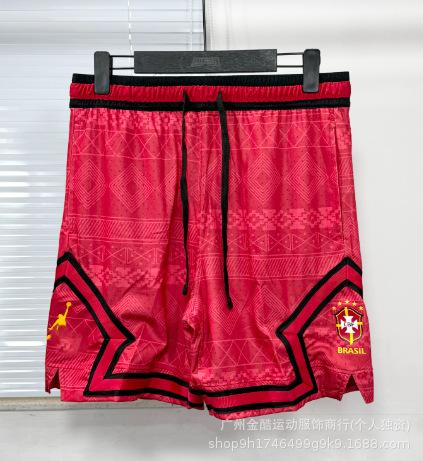 New 2026 summer loose and quick-drying men's AJ basketball shorts printed trendy sports casual pants source wholesale
